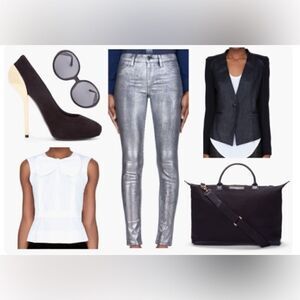 J Brand Neiman Marcus Metallic Skinny jeans. NWT  30